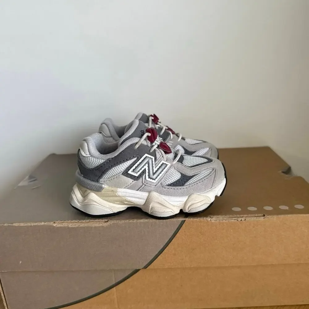 New Balance 9060 Grey/White Toddler Sneakers- SZ 6 C